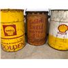 Image 2 : 3 X SHELL OIL PAILS - SOME CONTENTS