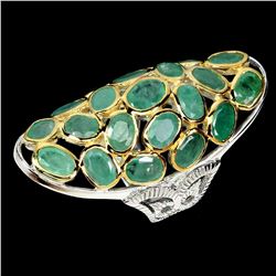 Natural Colombian Emerald Ring