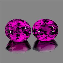 Natural Magenta Purple Rhodolite Garnet Pair -Untreated