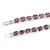 Image 3 : Natural Marquise Pink Rhodolite Garnet  Bracelet
