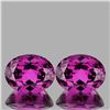 Image 1 : Natural Magenta Purple Rhodolite Garnet Pair 5.11 Ct