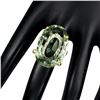 Image 3 : Natural Green Tea Amethyst 33 Carats Ring