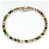 Image 1 : Natural Fancy Color Marquise Tourmaline Bracelet