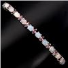 Image 1 : Natural Opal Rhodolite Garnet 60.86 Cts  Bracelet
