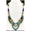 Image 1 : Tibet Natural Stone Tribal Queen Royal Necklace