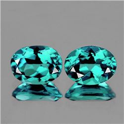 Natural Paraiba Green Blue Apatite Pair - FL