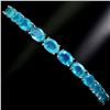 Image 1 : Natural Ethopian Blue Opal Bracelet