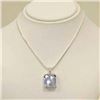 Image 1 : Sterling Silver Ice Blue Topaz Necklace
