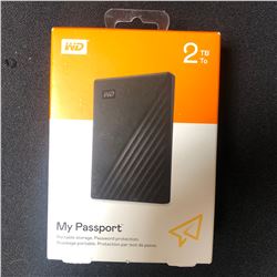 NEW WD My Passport Portable 2TB Storage Password Protection