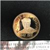Image 2 : THOMAS ALVA EDISON  .999 PURE SILVER ROUND 27 GRAMS