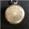 Image 4 : SOLID  0.935 SILVER KEY WIND  DOUBLE DOOR POCKET WATCH  GREAT PORCELAIN DIAL