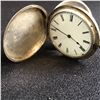 Image 2 : SOLID SILVER TRIPLE DOOR KEY WIND AND KEY SET POCKET WATCH