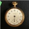 Image 1 : WATHAM 17 JEWEL OPEN FACE POCKET WATCH WORKING