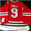 Image 1 : BOBBY HULL SIGNED REEBOK BLACK HAWKS JERSEY (OFFICIAL LICENSED)