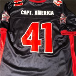 MARVEL COMICS CAPTAIN AMERICA HOCKEY JERSEY