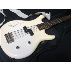 TOMMY THAYER SIGNED EPIPHONE EMBASSY BASS GUITAR INSCRIBED "KISS"