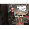 Image 2 : URIAH HEEP BAND SIGNED and FRAMED 2018 TOUR DATES POSTER