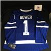 Image 1 : JOHNNY BOWER SIGNED MAPLE LEAFS JERSEY (AJ SPORTS COA)