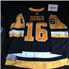 Image 1 : JASON ZUCKER SIGNED ADIDAS PRO BLACK PENGUINS JERSEY (FRAMEWORTH LOA)