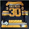 Image 1 : Gerry Cheevers Signed Boston Bruins Jersey (AJ Sports COA)