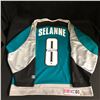 Image 1 : TEEMU SELANNE SIGNED SHARKS JERSEY (MEMORABLE AUTHENTIC COA)