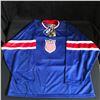 Image 3 : CHRIS CHELIOS SIGNED TEAM USA HOCKEY JERSEY (AJ COA)