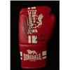 Image 1 : MIKE TYSON SIGNED & EVANDER HOLYFIELD RED LONSDALE LONDON BOXING GLOVE