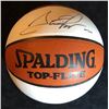 Image 1 : SCOTTIE PIPPEN SIGNED OFFICIAL TOP FLITE WHITE PANEL BASKETBALL (COIN BUILDERS COA)