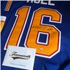 Image 2 : BRETT HULL SIGNED BLUES JERSEY (FRAMEWORTH COA)