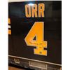 Image 2 : BOBBY ORR SIGNED and FRAMED BRUINS JERSEY (FRAMEWORTH COA)