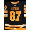 Image 1 : SIDNEY CROSBY SIGNED ADIDAS PENGUINS CAPTAIN JERSEY (FRAMEWORTH COA)