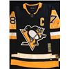 Image 3 : SIDNEY CROSBY SIGNED ADIDAS PENGUINS CAPTAIN JERSEY (FRAMEWORTH COA)