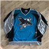 Image 2 : TEEMU SELANNE SIGNED SHARKS JERSEY (MEMORABLE AUTHENTIC COA)