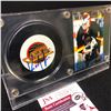 Image 2 : KIRK McLEAN SIGNED CANUCKS HOCKEY PUCK w/  CARD DISPLAY (JSA COA)