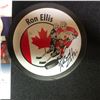 Image 2 : RON ELLIS SIGNED HOCKEY PUCK (JSA COA)