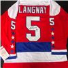 Image 1 : ROD LANGWAY SIGNED CAPITALS JERSEY (JSA COA)