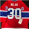 Image 1 : CHRIS NILAN SIGNED CANADIENS JERSEY (JSA COA)