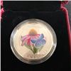 Image 1 : 2013 25-CENT COLOURED COIN PURPLE CONEFLOWER AND EASTERN TAILED BLUE CANADA