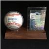 Image 1 : MULTI SIGNED BASEBALL w/ WHITE SOX TRADING CARD DISPLAY