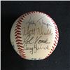 Image 2 : MULTI SIGNED BASEBALL w/ WHITE SOX TRADING CARD DISPLAY