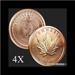 1 oz Cannabis .999 Fine Copper Round