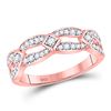 Image 1 : 1/3 CTW Round Diamond Fashion Ring 10kt Rose Gold - REF-26N3Y