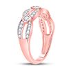 Image 3 : 1/3 CTW Round Diamond Fashion Ring 10kt Rose Gold - REF-26N3Y