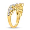 Image 3 : 1/3 CTW Round Diamond Fleur-de-lis Crown Ring 10kt Yellow Gold - REF-39T3K