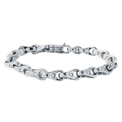 3.86 CTW Diamond Bracelet 14K White Gold - REF-471H3M