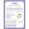 Image 2 : Genuine 0.65 ctw Peridot & Diamond Ring 14KT Yellow Gold - REF-69Y6F