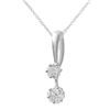 Image 1 : 0.50 CTW Diamond Pendant 14K White Gold - REF-40W7H