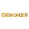 Image 2 : 1/10 CTW Round Diamond Stackable Ring 10kt Yellow Gold - REF-10X8T