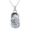 Image 1 : 0.74 CTW Diamond Necklace 14K White Gold - REF-66H3M