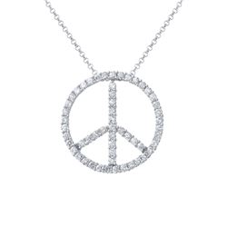 1.47 CTW Diamond Necklace 14K White Gold - REF-101M6F